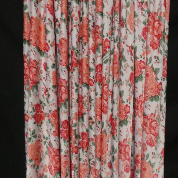 Very Long Pleated Floral Skirt | Stretchy Waistband | Slip-on | NWOT - Picture 3 of 8
